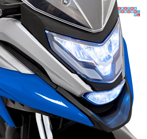 [TR2306] Motor Honda NC750x na akumulator 2x35W 12V/4.5Ah odgłosy silnika boczne kółka bluetooth MP3 - niebieski