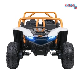 [A600] Buggy Arctic Cat Wildcat XX dwuosobowy na akumulator 4x200W 24V/7Ah pilot Bluetooth USB ekoskóra - biały