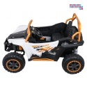 [A600] Buggy Arctic Cat Wildcat XX dwuosobowy na akumulator 4x200W 24V/7Ah pilot Bluetooth USB ekoskóra - biały