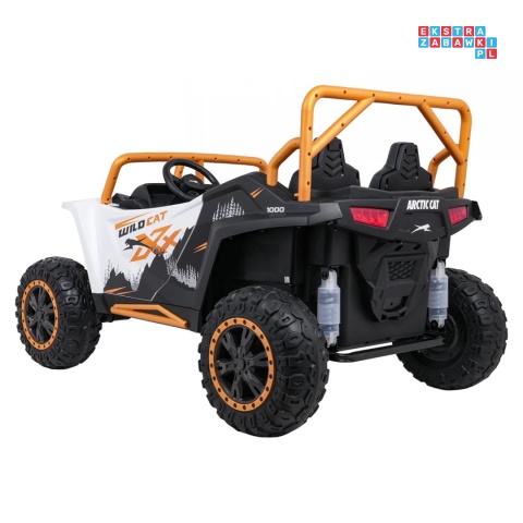 [A600] Buggy Arctic Cat Wildcat XX dwuosobowy na akumulator 4x200W 24V/7Ah pilot Bluetooth USB ekoskóra - biały
