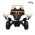 [A600] Buggy Arctic Cat Wildcat XX dwuosobowy na akumulator 4x200W 24V/7Ah pilot Bluetooth USB ekoskóra - biały