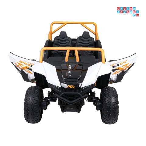 [A600] Buggy Arctic Cat Wildcat XX dwuosobowy na akumulator 4x200W 24V/7Ah pilot Bluetooth USB ekoskóra - biały