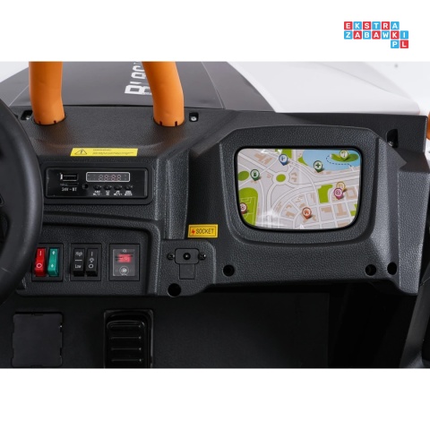[A600] Buggy Arctic Cat Wildcat XX dwuosobowy na akumulator 4x200W 24V/7Ah pilot Bluetooth USB ekoskóra - biały