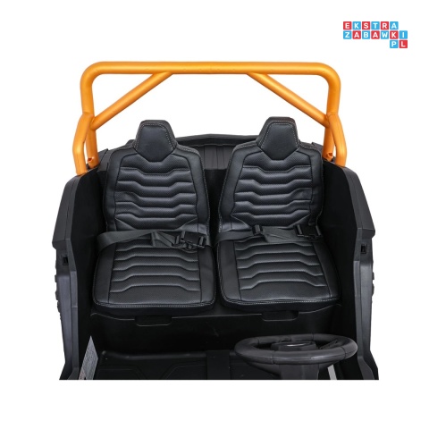 [A600] Buggy Arctic Cat Wildcat XX dwuosobowy na akumulator 4x200W 24V/7Ah pilot Bluetooth USB ekoskóra - biały