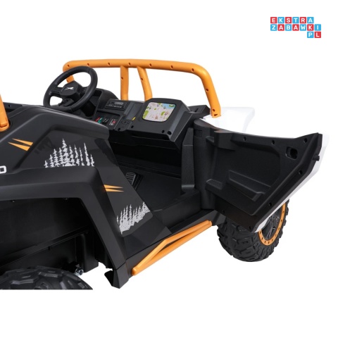 [A600] Buggy Arctic Cat Wildcat XX dwuosobowy na akumulator 4x200W 24V/7Ah pilot Bluetooth USB ekoskóra - biały
