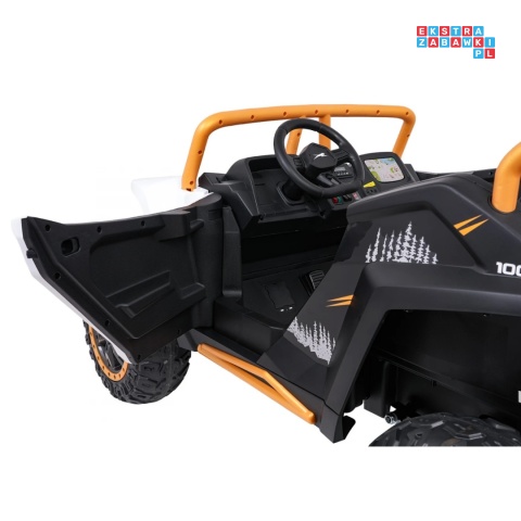 [A600] Buggy Arctic Cat Wildcat XX dwuosobowy na akumulator 4x200W 24V/7Ah pilot Bluetooth USB ekoskóra - biały