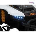 [A600] Buggy Arctic Cat Wildcat XX dwuosobowy na akumulator 4x200W 24V/7Ah pilot Bluetooth USB ekoskóra - biały