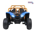 [A600] Buggy Arctic Cat Wildcat XX dwuosobowy na akumulator 4x200W 24V/7Ah pilot Bluetooth USB ekoskóra - niebieski