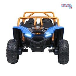 [A600] Buggy Arctic Cat Wildcat XX dwuosobowy na akumulator 4x200W 24V/7Ah pilot Bluetooth USB ekoskóra - niebieski