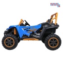 [A600] Buggy Arctic Cat Wildcat XX dwuosobowy na akumulator 4x200W 24V/7Ah pilot Bluetooth USB ekoskóra - niebieski