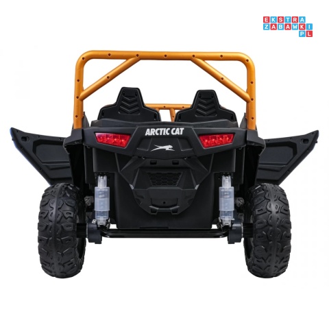 [A600] Buggy Arctic Cat Wildcat XX dwuosobowy na akumulator 4x200W 24V/7Ah pilot Bluetooth USB ekoskóra - niebieski