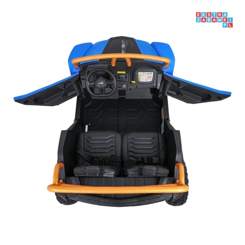 [A600] Buggy Arctic Cat Wildcat XX dwuosobowy na akumulator 4x200W 24V/7Ah pilot Bluetooth USB ekoskóra - niebieski