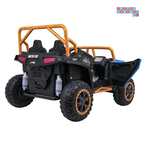 [A600] Buggy Arctic Cat Wildcat XX dwuosobowy na akumulator 4x200W 24V/7Ah pilot Bluetooth USB ekoskóra - niebieski