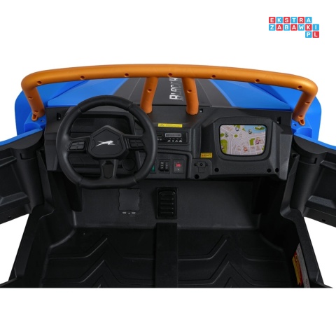 [A600] Buggy Arctic Cat Wildcat XX dwuosobowy na akumulator 4x200W 24V/7Ah pilot Bluetooth USB ekoskóra - niebieski