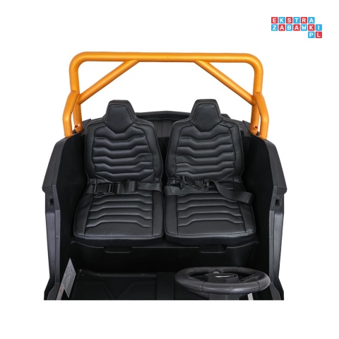 [A600] Buggy Arctic Cat Wildcat XX dwuosobowy na akumulator 4x200W 24V/7Ah pilot Bluetooth USB ekoskóra - niebieski