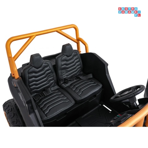 [A600] Buggy Arctic Cat Wildcat XX dwuosobowy na akumulator 4x200W 24V/7Ah pilot Bluetooth USB ekoskóra - niebieski