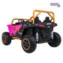 [A600] Buggy Arctic Cat Wildcat XX dwuosobowy na akumulator 4x200W 24V/7Ah pilot Bluetooth USB ekoskóra - różowy