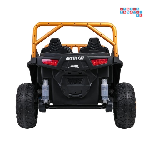 [A600] Buggy Arctic Cat Wildcat XX dwuosobowy na akumulator 4x200W 24V/7Ah pilot Bluetooth USB ekoskóra - różowy