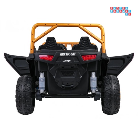[A600] Buggy Arctic Cat Wildcat XX dwuosobowy na akumulator 4x200W 24V/7Ah pilot Bluetooth USB ekoskóra - różowy