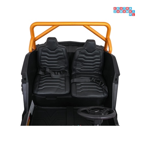 [A600] Buggy Arctic Cat Wildcat XX dwuosobowy na akumulator 4x200W 24V/7Ah pilot Bluetooth USB ekoskóra - różowy