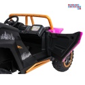 [A600] Buggy Arctic Cat Wildcat XX dwuosobowy na akumulator 4x200W 24V/7Ah pilot Bluetooth USB ekoskóra - różowy