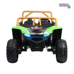 [A600] Buggy Arctic Cat Wildcat XX dwuosobowy na akumulator 4x200W 24V/7Ah pilot Bluetooth USB ekoskóra - zielony