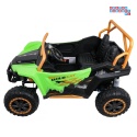 [A600] Buggy Arctic Cat Wildcat XX dwuosobowy na akumulator 4x200W 24V/7Ah pilot Bluetooth USB ekoskóra - zielony