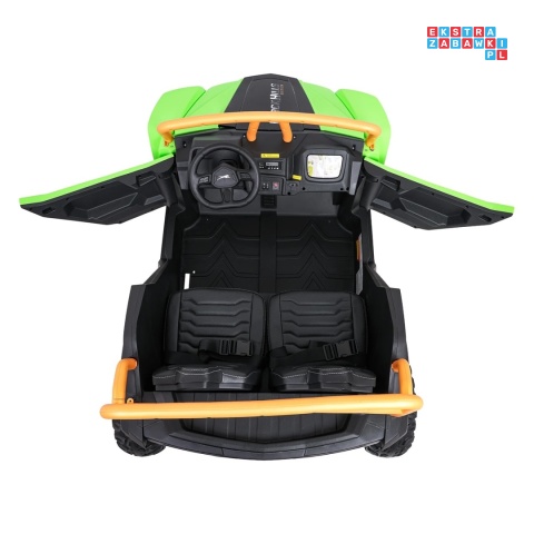 [A600] Buggy Arctic Cat Wildcat XX dwuosobowy na akumulator 4x200W 24V/7Ah pilot Bluetooth USB ekoskóra - zielony