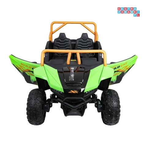 [A600] Buggy Arctic Cat Wildcat XX dwuosobowy na akumulator 4x200W 24V/7Ah pilot Bluetooth USB ekoskóra - zielony