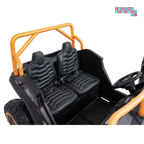 [A600] Buggy Arctic Cat Wildcat XX dwuosobowy na akumulator 4x200W 24V/7Ah pilot Bluetooth USB ekoskóra - zielony