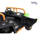 [A600] Buggy Arctic Cat Wildcat XX dwuosobowy na akumulator 4x200W 24V/7Ah pilot Bluetooth USB ekoskóra - zielony