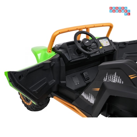[A600] Buggy Arctic Cat Wildcat XX dwuosobowy na akumulator 4x200W 24V/7Ah pilot Bluetooth USB ekoskóra - zielony
