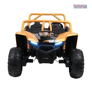 Arctic Cat Wildcat XX buggy na akumulator dwuosobowy - złoty, 4x200W, 24V/7Ah, pilot, Bluetooth, USB, ekoskóra [A600]