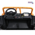 [A600] Buggy Arctic Cat Wildcat XX dwuosobowy na akumulator 4x200W 24V/7Ah pilot Bluetooth USB ekoskóra - złoty