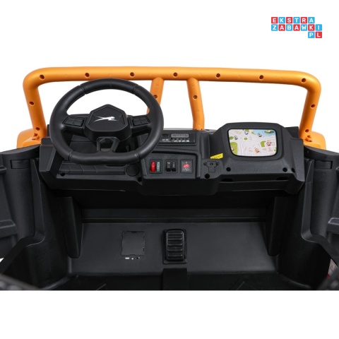 [A600] Buggy Arctic Cat Wildcat XX dwuosobowy na akumulator 4x200W 24V/7Ah pilot Bluetooth USB ekoskóra - złoty