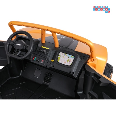 [A600] Buggy Arctic Cat Wildcat XX dwuosobowy na akumulator 4x200W 24V/7Ah pilot Bluetooth USB ekoskóra - złoty