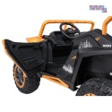 [A600] Buggy Arctic Cat Wildcat XX dwuosobowy na akumulator 4x200W 24V/7Ah pilot Bluetooth USB ekoskóra - złoty