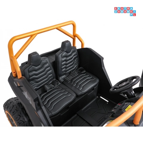 [A600] Buggy Arctic Cat Wildcat XX dwuosobowy na akumulator 4x200W 24V/7Ah pilot Bluetooth USB ekoskóra - złoty