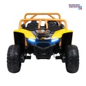 [A600] Buggy Arctic Cat Wildcat XX dwuosobowy na akumulator 4x200W 24V/7Ah pilot Bluetooth USB ekoskóra - żółty