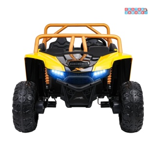 Arctic Cat Wildcat XX buggy na akumulator dwuosobowy - żółty, 4x200W, pilot, Bluetooth, USB, ekoskóra [A600]