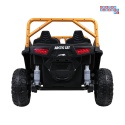 [A600] Buggy Arctic Cat Wildcat XX dwuosobowy na akumulator 4x200W 24V/7Ah pilot Bluetooth USB ekoskóra - żółty