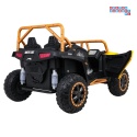 [A600] Buggy Arctic Cat Wildcat XX dwuosobowy na akumulator 4x200W 24V/7Ah pilot Bluetooth USB ekoskóra - żółty