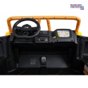 [A600] Buggy Arctic Cat Wildcat XX dwuosobowy na akumulator 4x200W 24V/7Ah pilot Bluetooth USB ekoskóra - żółty
