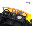 [A600] Buggy Arctic Cat Wildcat XX dwuosobowy na akumulator 4x200W 24V/7Ah pilot Bluetooth USB ekoskóra - żółty