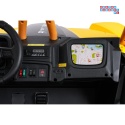 [A600] Buggy Arctic Cat Wildcat XX dwuosobowy na akumulator 4x200W 24V/7Ah pilot Bluetooth USB ekoskóra - żółty