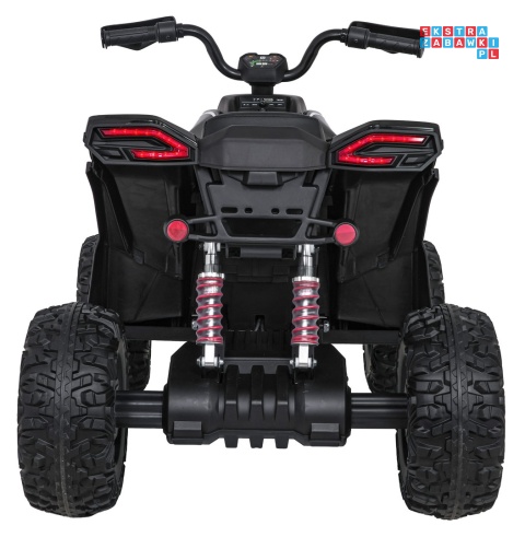 [XMX-652] Quad Fast Wheel na akumulator 4x35W 12V/10Ah pilot LED Bluetooth ekoskóra - czarny