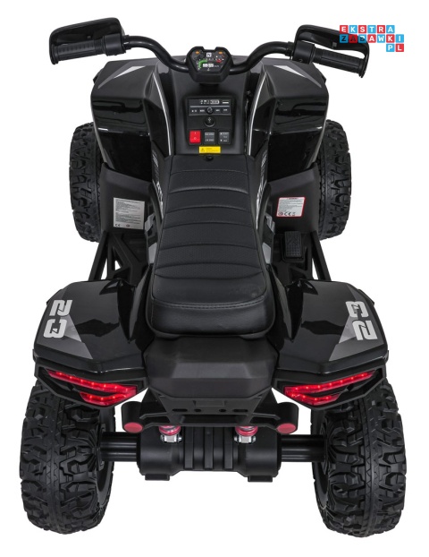 [XMX-652] Quad Fast Wheel na akumulator 4x35W 12V/10Ah pilot LED Bluetooth ekoskóra - czarny