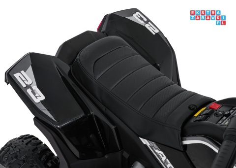 [XMX-652] Quad Fast Wheel na akumulator 4x35W 12V/10Ah pilot LED Bluetooth ekoskóra - czarny