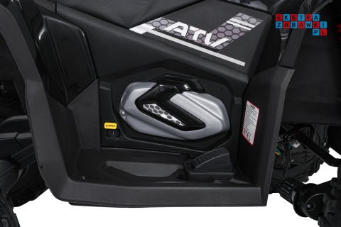 [XMX-652] Quad Fast Wheel na akumulator 4x35W 12V/10Ah pilot LED Bluetooth ekoskóra - czarny