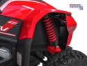 [XMX-652] Quad Fast Wheel na akumulator 4x35W 12V/10Ah pilot LED Bluetooth ekoskóra - czerwony